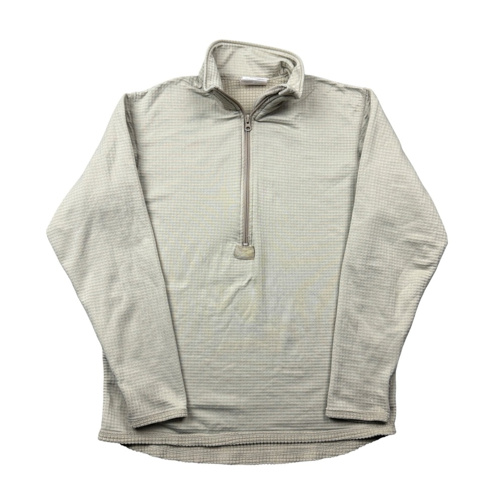 Peckham Polartec Waffle Knit Gen III Midweight Shirt Tan Mens Medium Layer